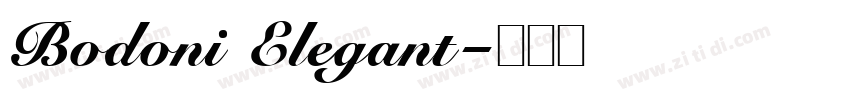 Bodoni Elegant字体转换